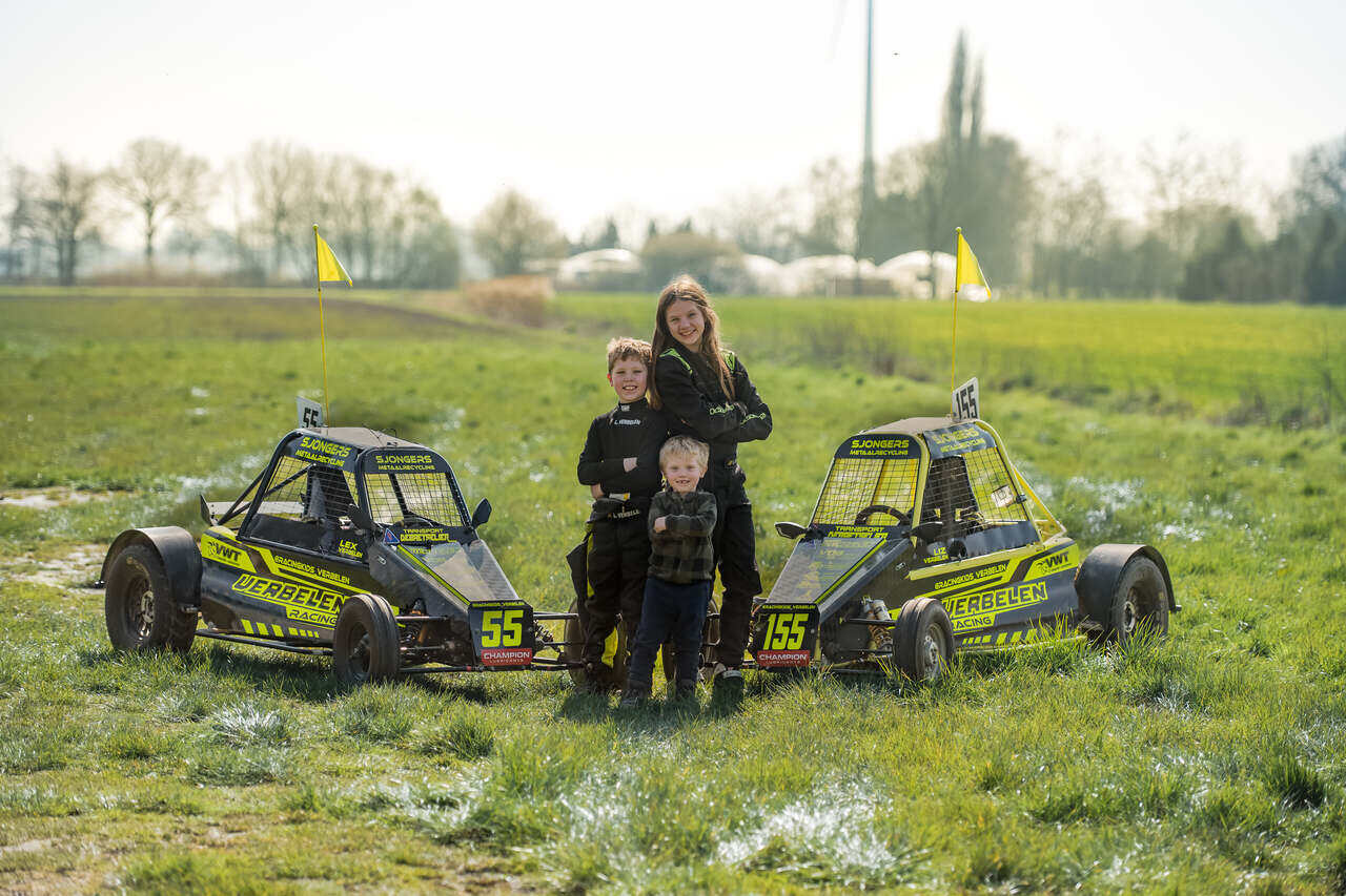 Het gezin Verbelen in de paddock