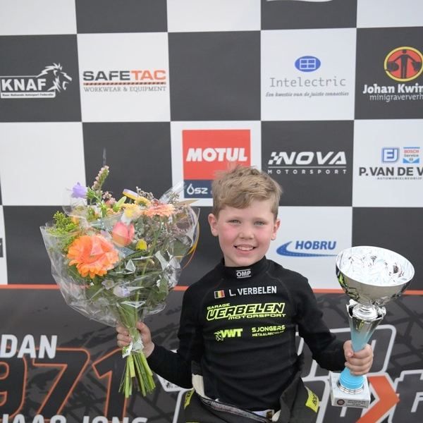 Lex op het podium