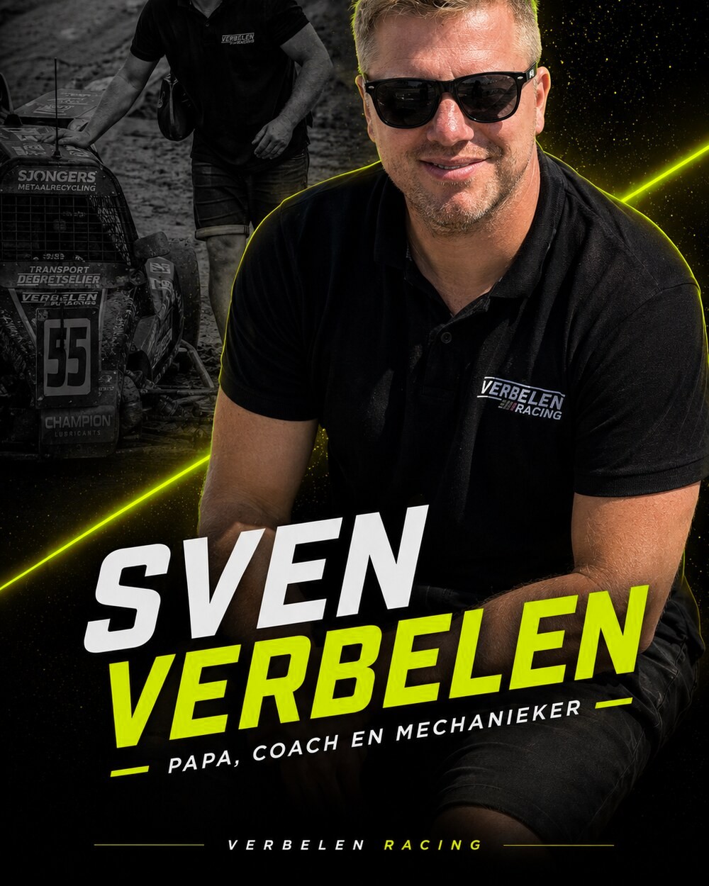 Sven aan de voorstart